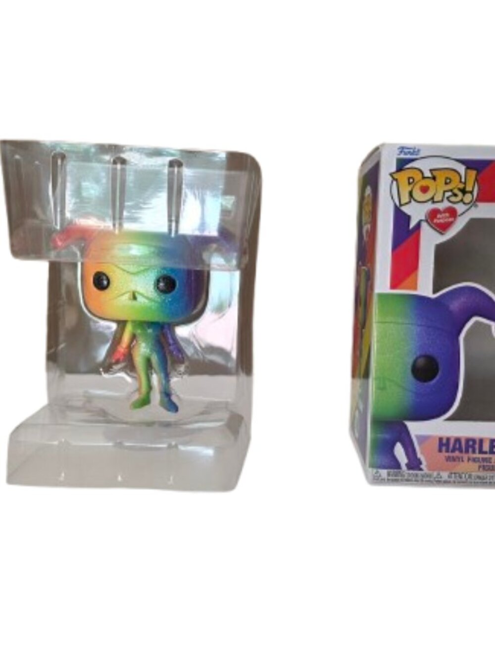 FUNKO #156 HARLEY QUINN POPS WITH PURPOSE PRIDE RAINBOW GLITTER DC SUPER HEROES